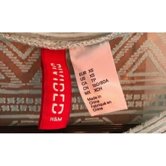 Divided Ladies Aztec Boho Sleeveless Tank Top – Teal, Size XS Summer Dress - Picture 5 of 5